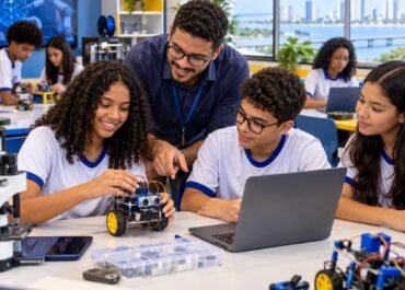 Tecnologia educacional, robótica e ciências em Pernambuco
